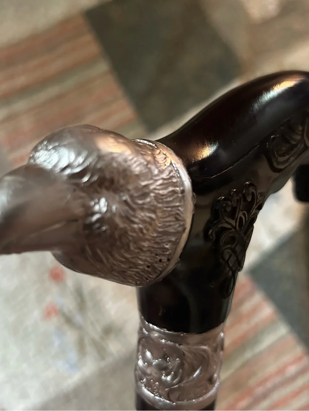 Eagle wood cane